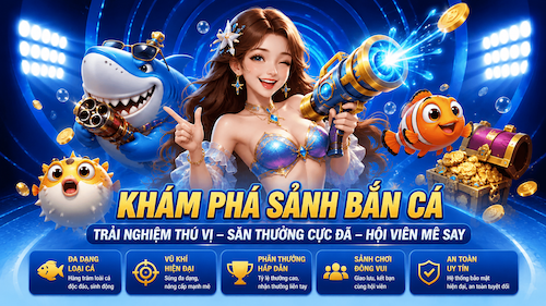 Sảnh bắn cá TP88 với đồ họa đại dương sinh động và nhiều phần thưởng hấp dẫn