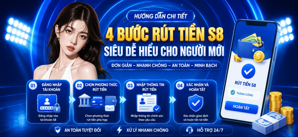 RÚT TIỀN TỪ TÀI KHOẢN S8,THỰC HIỆN THEO TỪNG BƯỚC – GIAO DỊCH AN TOÀN – DỄ DÀNG THEO DÕI